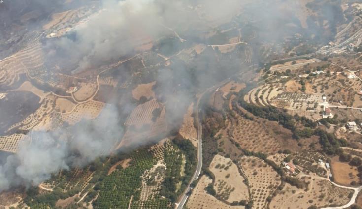 Τεράστια η περιβαλλοντική καταστροφή στην περιοχή της Σίμου, εκτιμά ο κοινοτάρχης