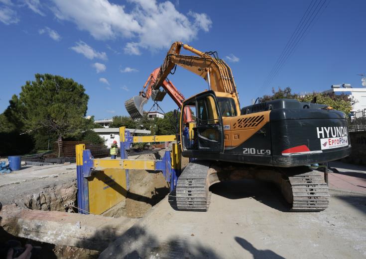 Συνεχίζονται οι εργασίες για αντιπλημμυρικό έργο στην εντός των τειχών Λευκωσία