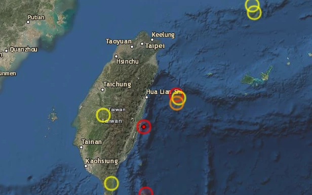 Ταϊβάν: Ένας τραυματίας και υλικές ζημιές μετά τον σεισμό 6,7 βαθμών ρίχτερ