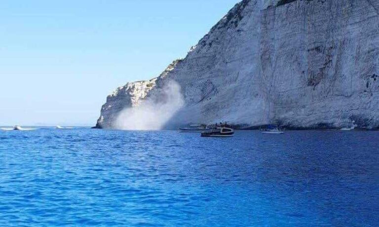 Έπεσαν βράχοι από το Ναυάγιο στη Ζάκυνθο μετά τα 5,4 Ρίχτερ