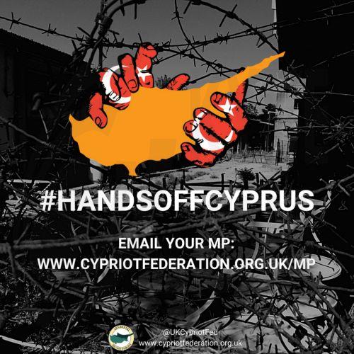 Εκστρατεία #HandsOffCyprus της Εθνικής Κυπριακής Ομοσπονδίας Ηνωμένου Βασιλείου